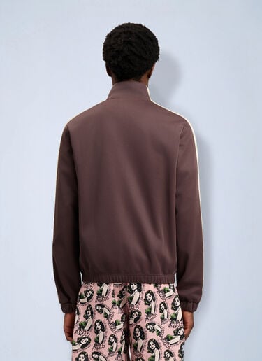 Palm Angels Classic Logo Vintage Track Jacket Brown pma0164147