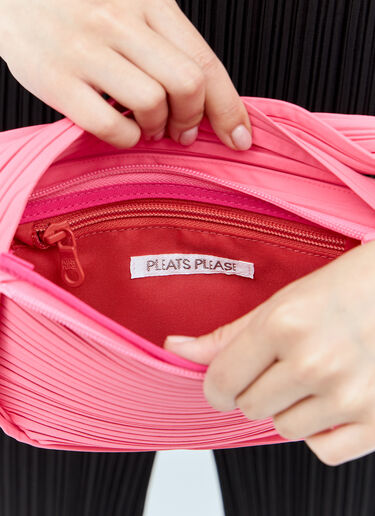 Pleats Please Issey Miyake 褶裥半月形手提包 粉色 plp0256005