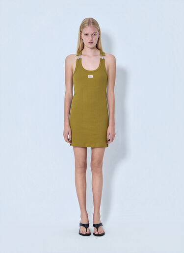 Jean Paul Gaultier Cotton Ribbed Short Dress Yellow jpg0264008