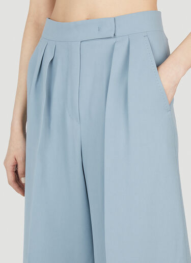 Max Mara Mimma Wide Leg Pants Light Blue max0252059