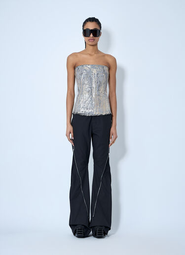 Rick Owens Denim Bustier Top Gold ric0260001