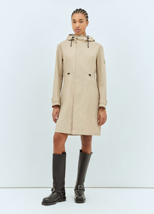 Burberry Hooded Raincoat Grey bur0258003
