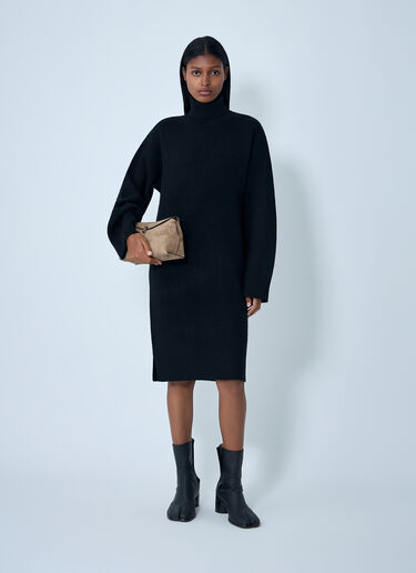 TOTEME Turtleneck Mini Dress Black tot0262032