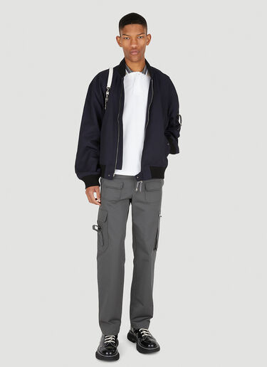 Vivienne Westwood 클래식 폴로 스트라이프 칼라 화이트 vvw0147002