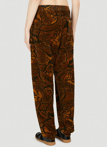 Aries x Juicy Couture Psysnake Unisex Track Pants Brown ajy0352002