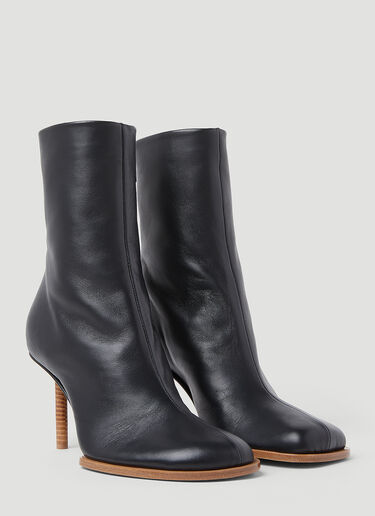 Jacquemus Les Bottines Rond Carré Boots Black jac0254051