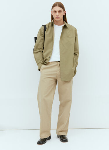 The Row Riggs Twill Pants Beige row0154009