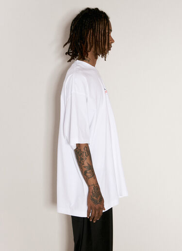 VETEMENTS 스프링 워터 로고 티셔츠 화이트 vet0156005