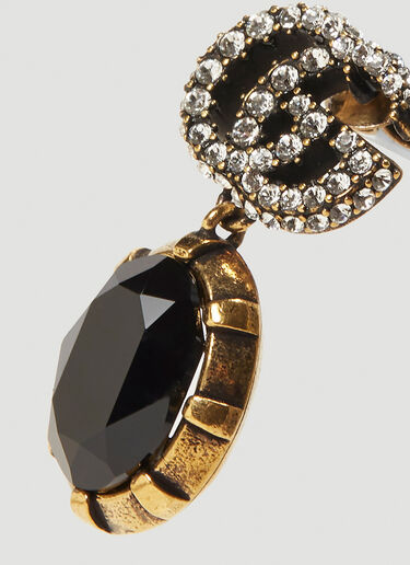 Gucci GG Crystal-Embellished Earrings Black guc0241103
