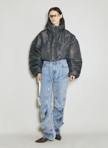 Y/Project Double Collar Puffer Jacket Grey ypr0254010