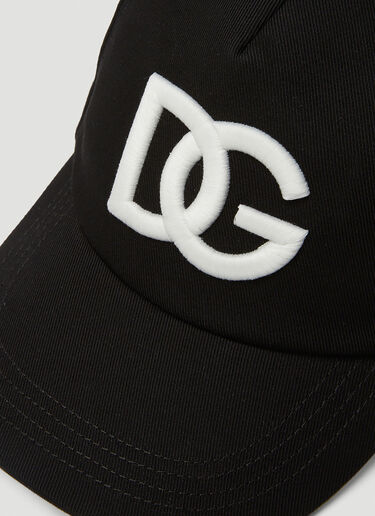 Dolce & Gabbana 徽标刺绣棒球帽 黑 dol0149022