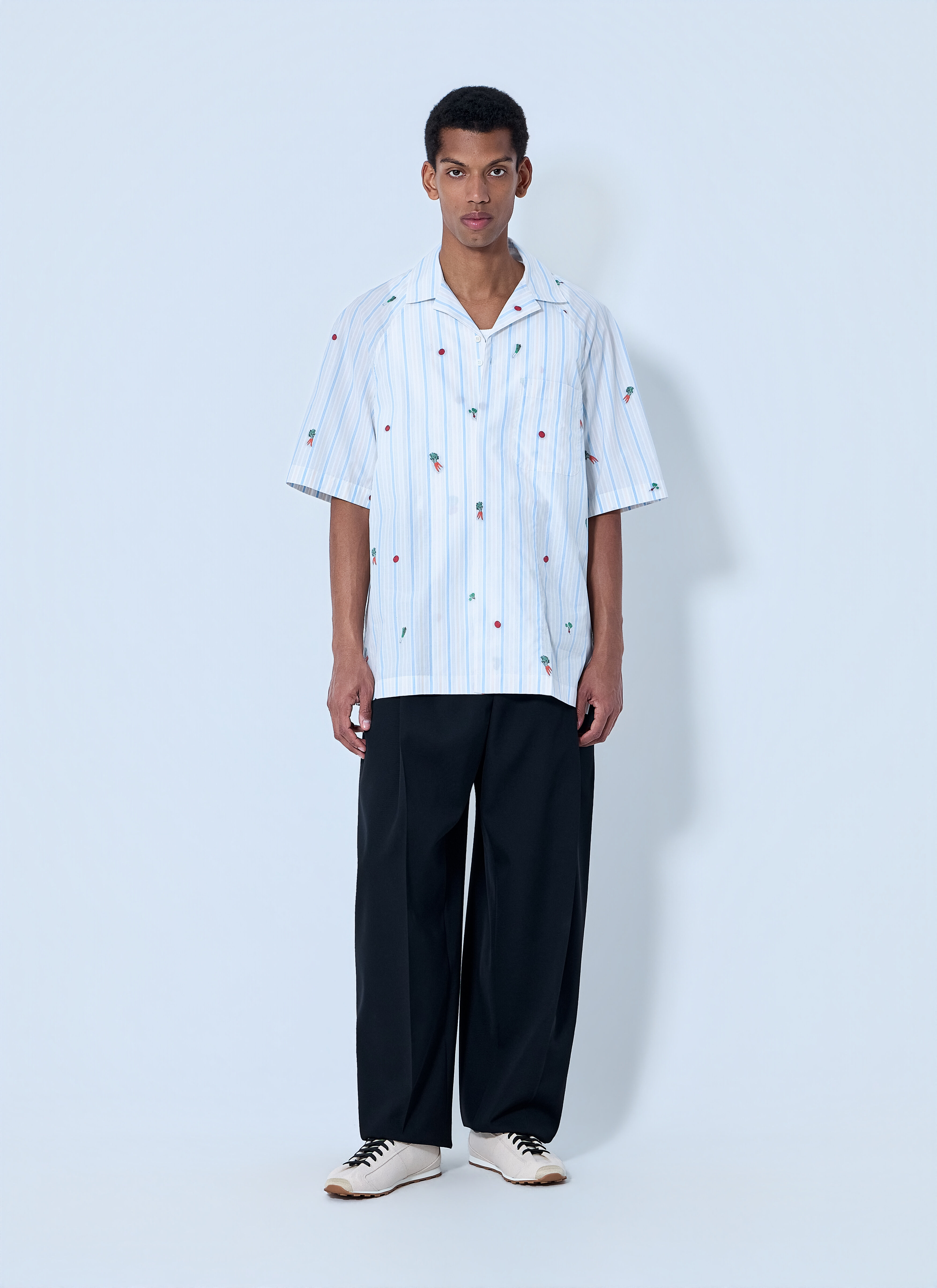 Jacquemus Men's' La Chemise Romarin Shirt in Blue | LN-CC®