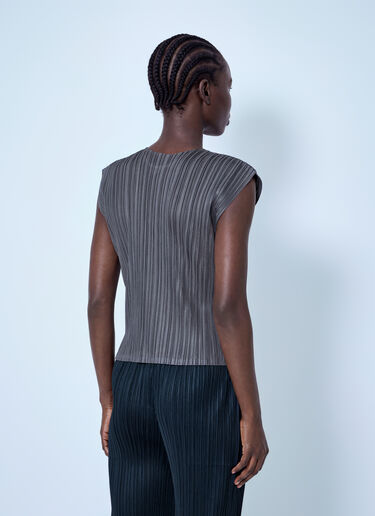 LN-CC® - Pleats Please Issey Miyake: Mellow Pleats Top - Grey Pleats Please Issey Miyake Mellow Pleats Top Grey plp0266067