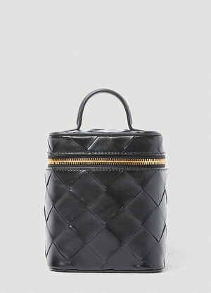 Bottega Veneta イントレチャート バニティケース ブラウン bov0257078