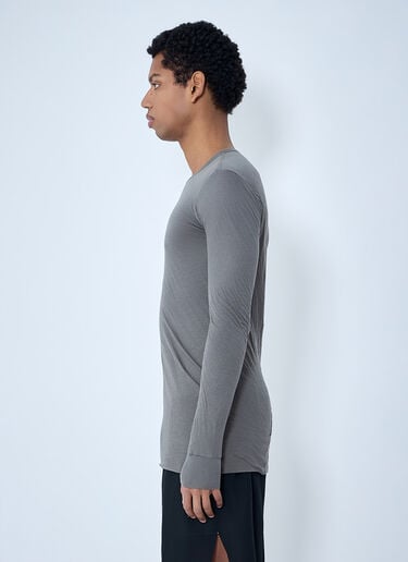 Rick Owens Crewneck Long Sleeve T-Shirt Grey ric0163025