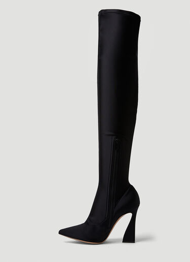 Gianvito Rossi Aura Lycra Heeled Boots Black gia0249022