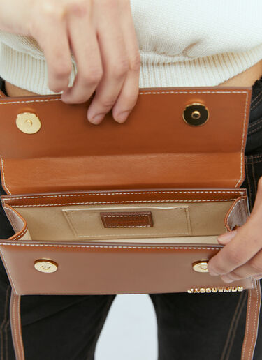 Jacquemus 르 치키토 롱 부클 핸드백 브라운 jac0254079