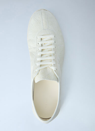 The Row Clement Crinkled-Leather Sneakers White row0165013