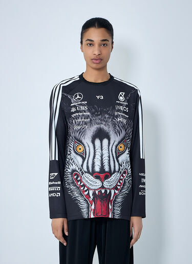 Y-3 MERCEDES Graphic Long Sleeve Jersey Black yyy0364067