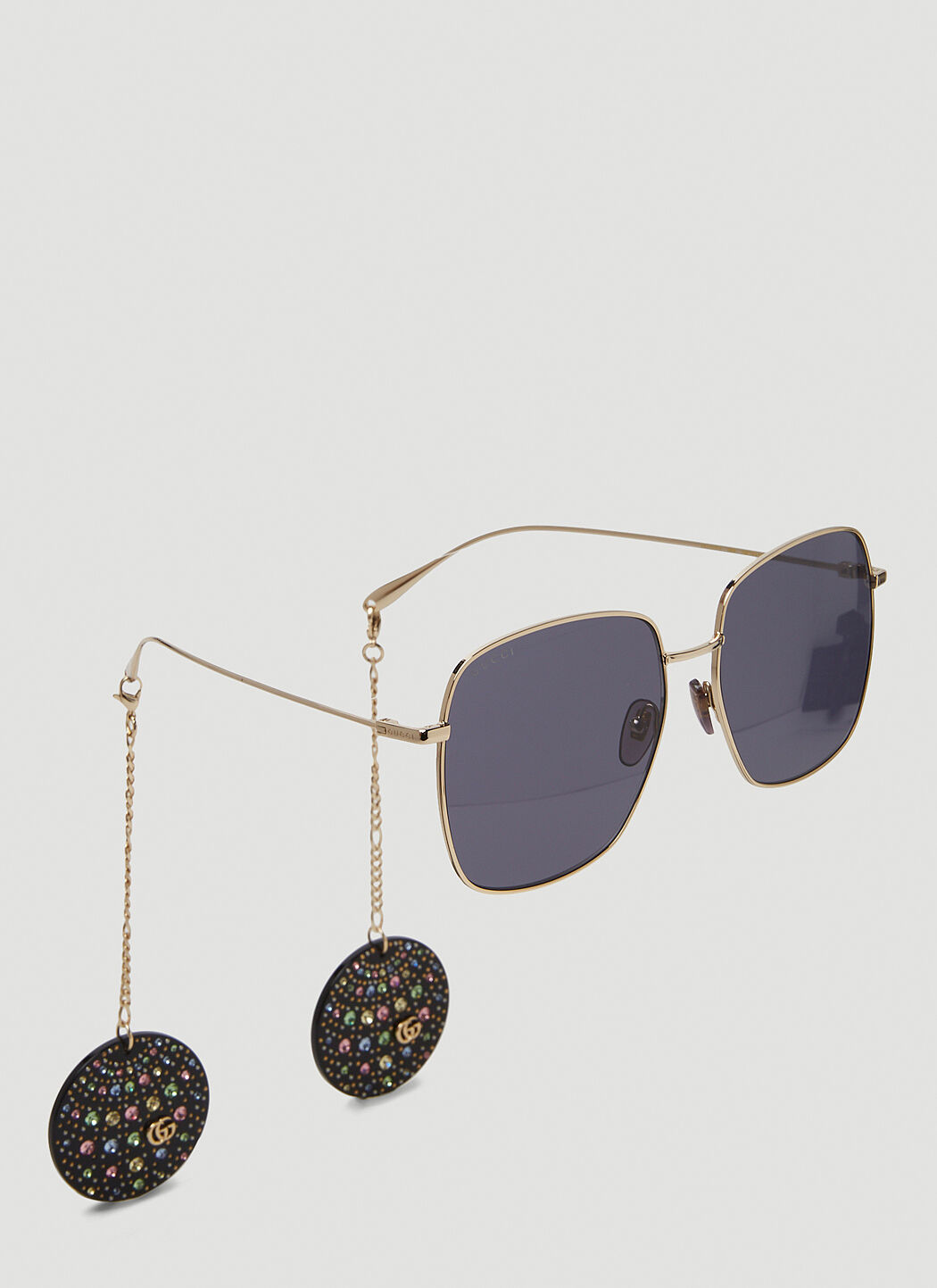 Gucci Disco Ball Charms Sunglasses in Black LN CC