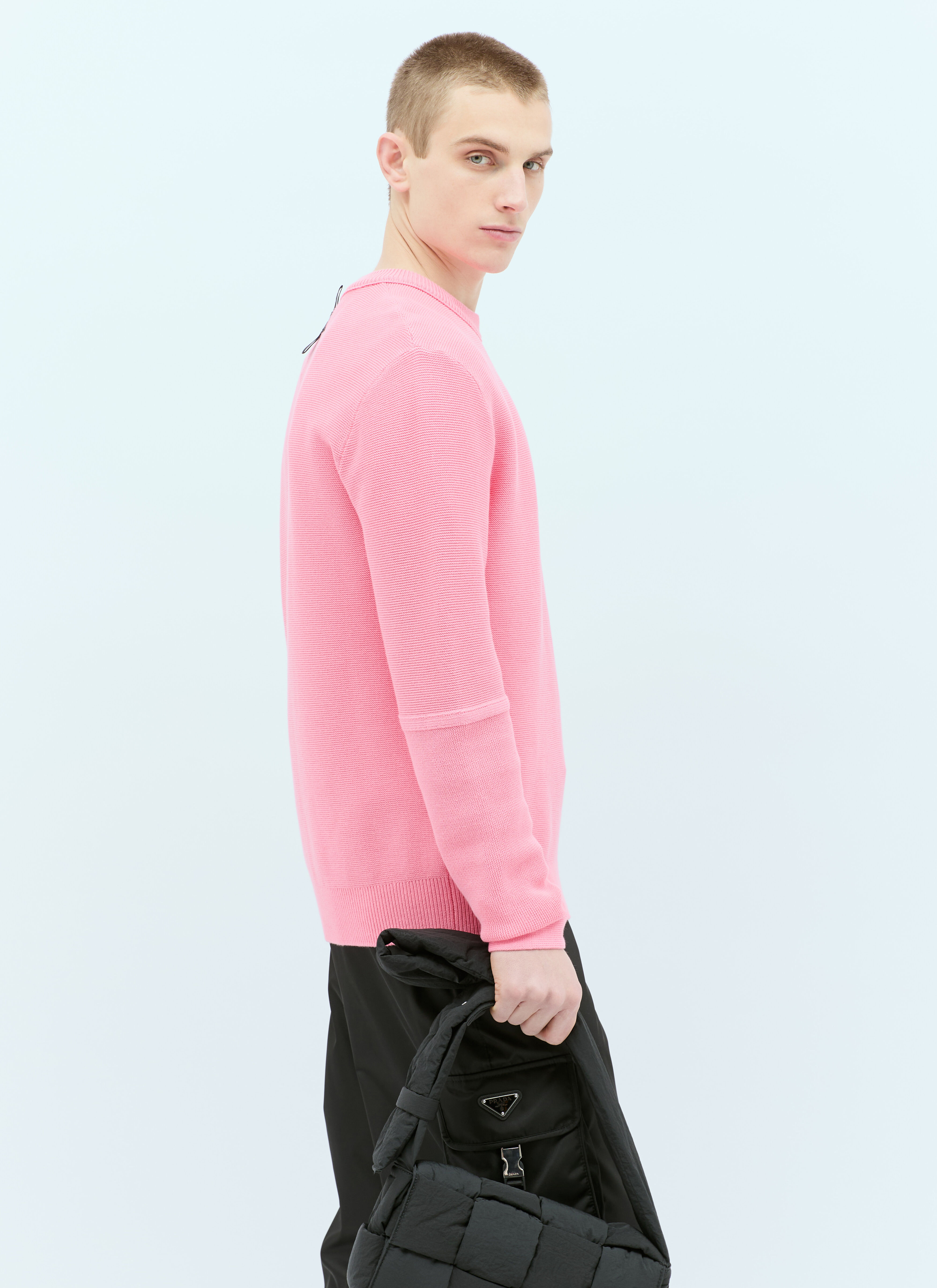 Moncler Men s Crewneck Sweater in Pink LN CC