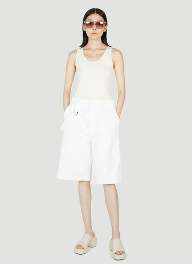 Max Mara Sleeveless Knitted Top White max0252023