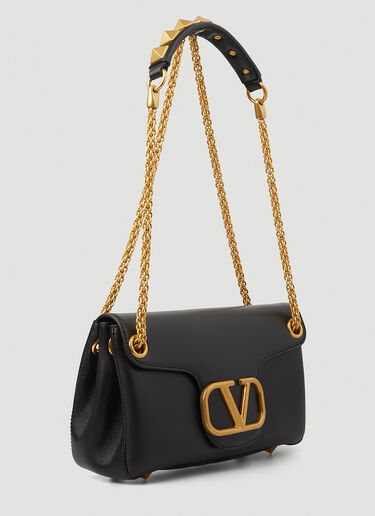 Valentino Stud Sign Shoulder Bag Black val0247023