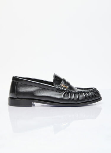 Saint Laurent Le Loafer Penney Leather Slippers Black sla0156026