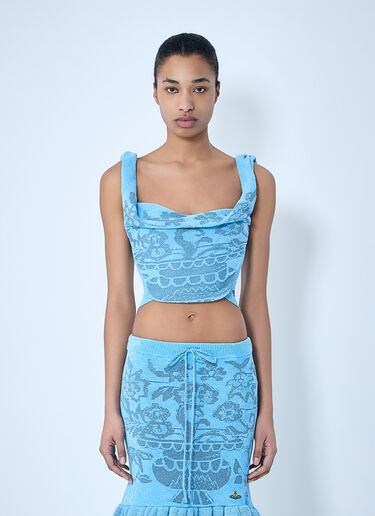 Vivienne Westwood Julia Bodice Top Blue vvw0264013