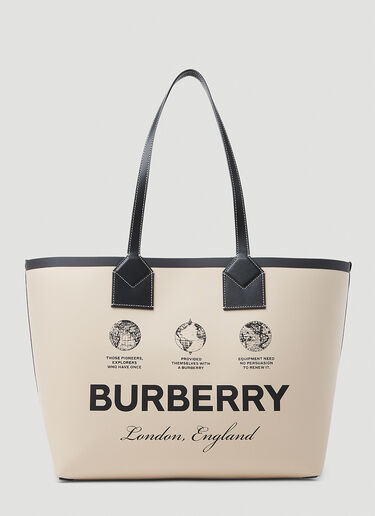 Burberry Large London Tote Bag Beige bur0253069