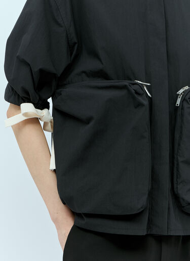 Jil Sander+ パッチポケットシャツ ブラック jsp0255003