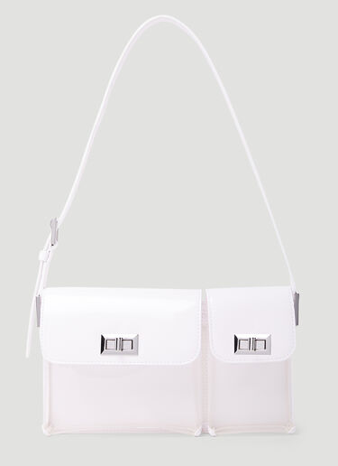 BY FAR Billy Shoulder Bag White byf0252013