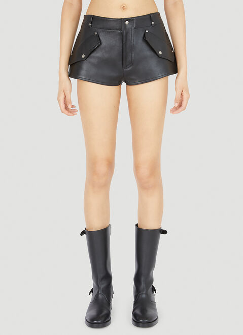 The North Face Leather Mini Shorts Purple tnf0252014