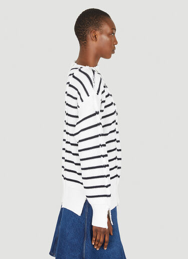 Marni 圆领条纹针织衫 白色 mni0248006