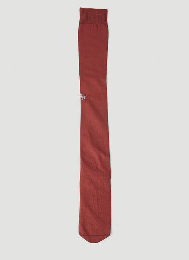 Meryll Rogge Logo Embroidered Long Socks Brown rog0250017