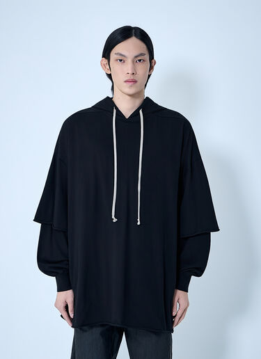 Rick Owens DRKSHDW Tommy Hustler Hoodie Black drk0164025