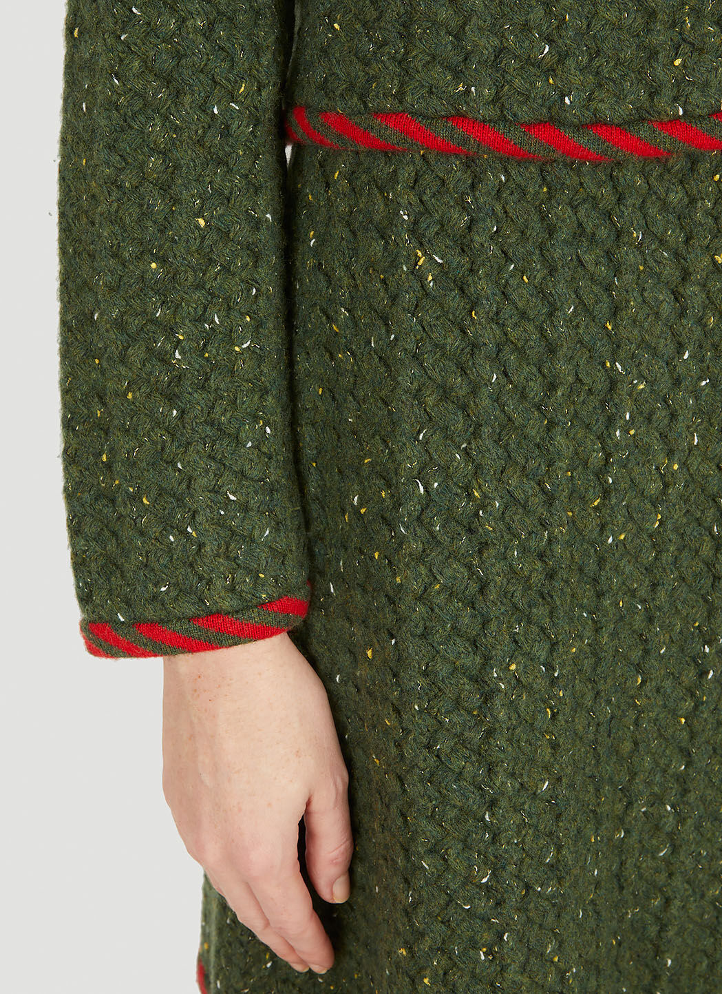 Gucci Cable Knit Cardigan in Green LN CC