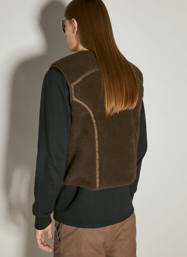Entire Studios Fluffy Fleece Vest Brown ent0153005