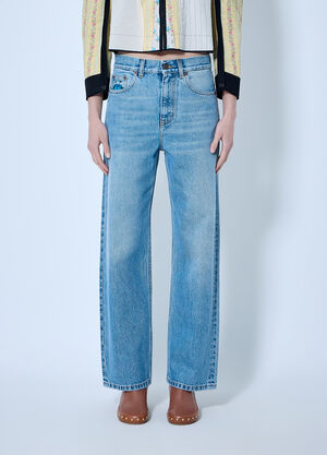 Chloé Straight Jeans In Denim Blue chl0266019