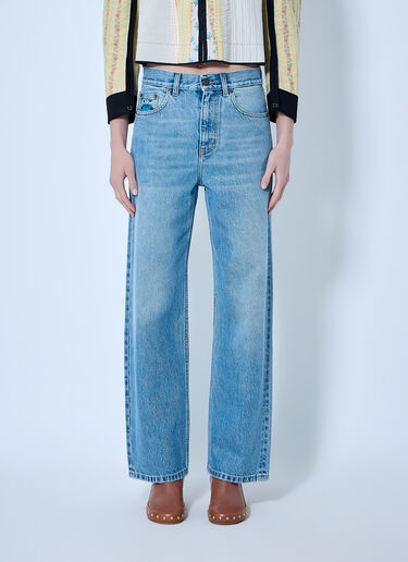 Chloé Straight Jeans In Denim Blue chl0266019
