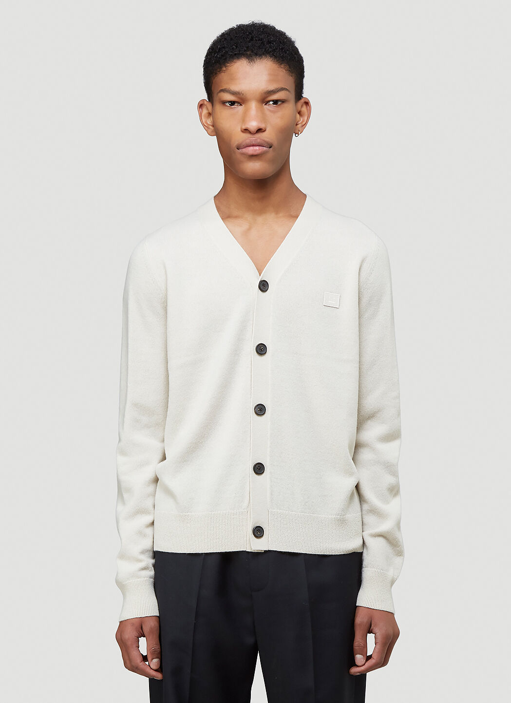 Acne Studios Men s Knitted Cardigan in Beige LN CC