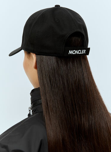 Moncler 徽标贴饰棒球帽  黑色 mon0256035