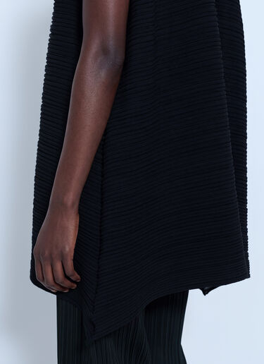LN-CC® - Pleats Please Issey Miyake: Paper Bounce Knit Shirt - Black Pleats Please Issey Miyake Paper Bounce Knit Shirt Black plp0266007