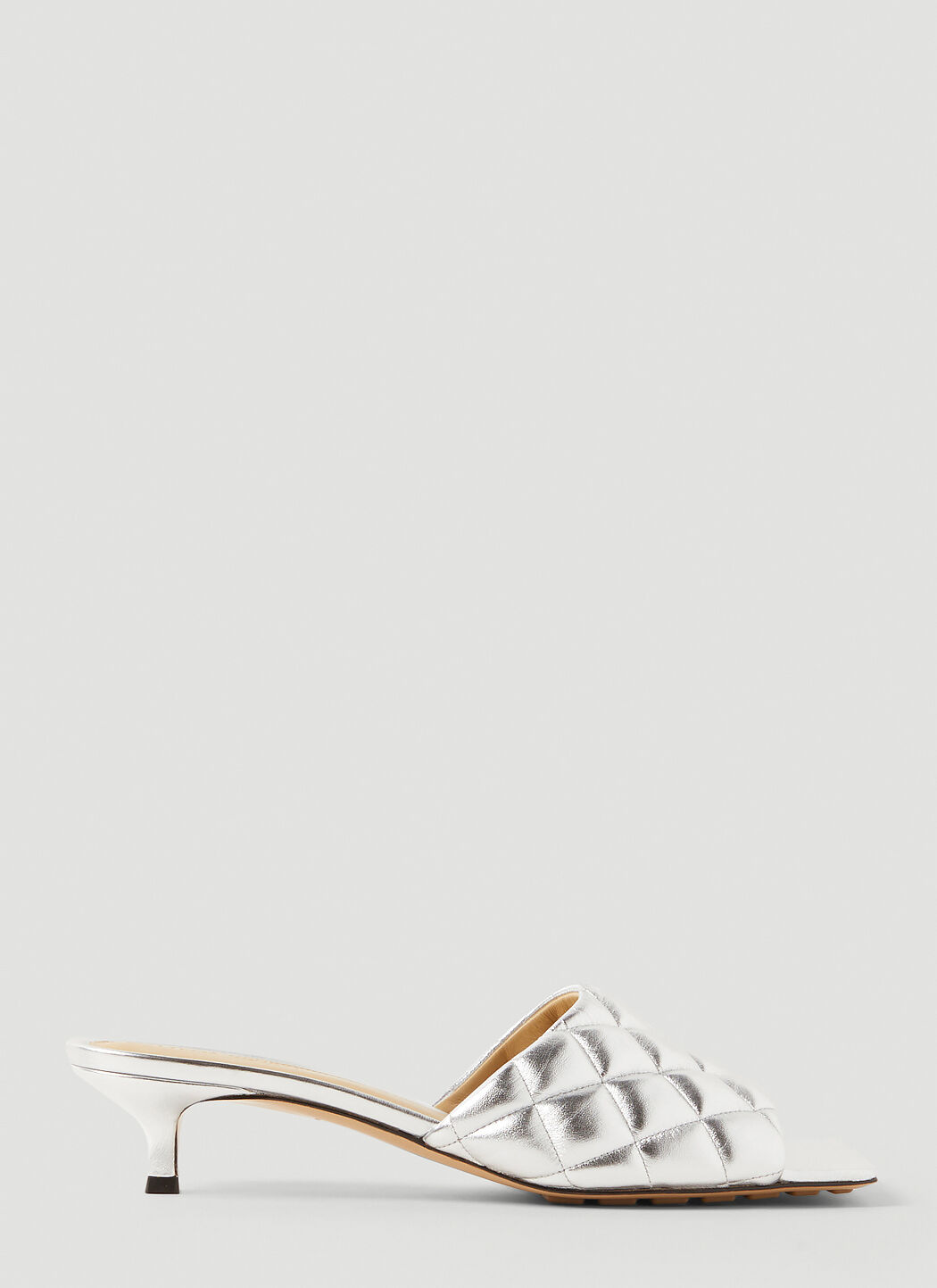 Bottega Veneta Padded Kitten Heel Mules LN CC