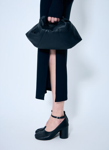 Leather Draped Mini Bag MM6 Maison Margiela Leather Draped Mini Bag Black mmm0259021