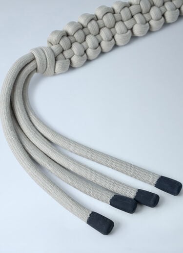 Moncler x Rick Owens Braided Rope Keychain White mcs0363026