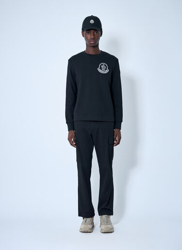 Moncler 徽标图案运动衫  黑色 mon0160027