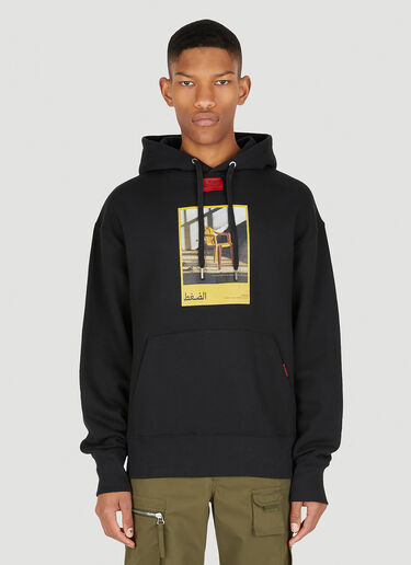 Pressure Yellow Chair Hooded Sweatshirt Black prs0148008