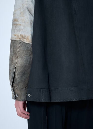 Rick Owens DRKSHDW Denim Patchwork Jacket Beige drk0164001
