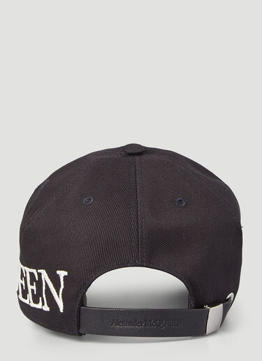 Alexander McQueen Embroidered-Logo Baseball Cap Black amq0146066